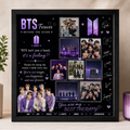 Personalized BTS Photo Frame – 8×12 Inch | Custom K-Pop Gift